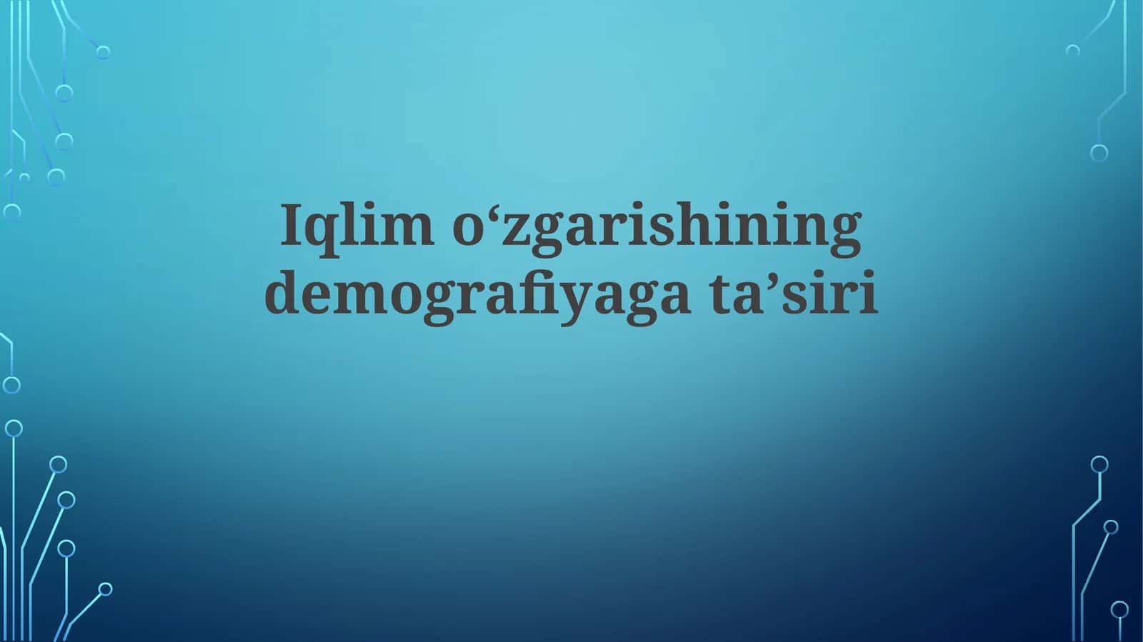 Iqlimoʻzgarishiningdemografiyagataʼsiri