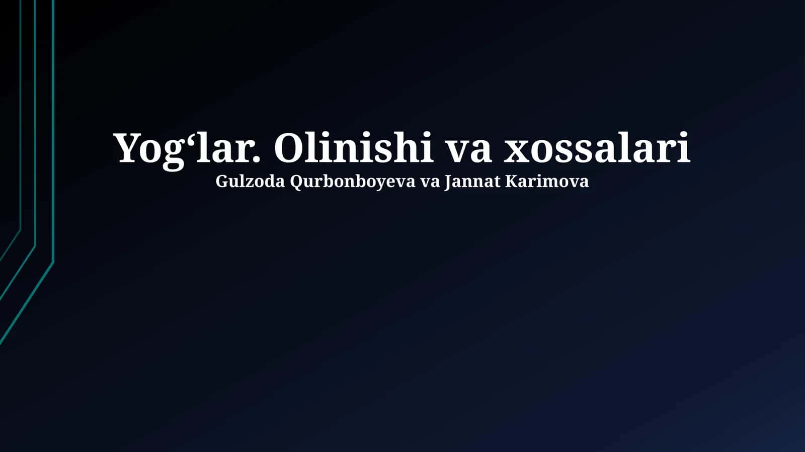 Neftning xossalari
