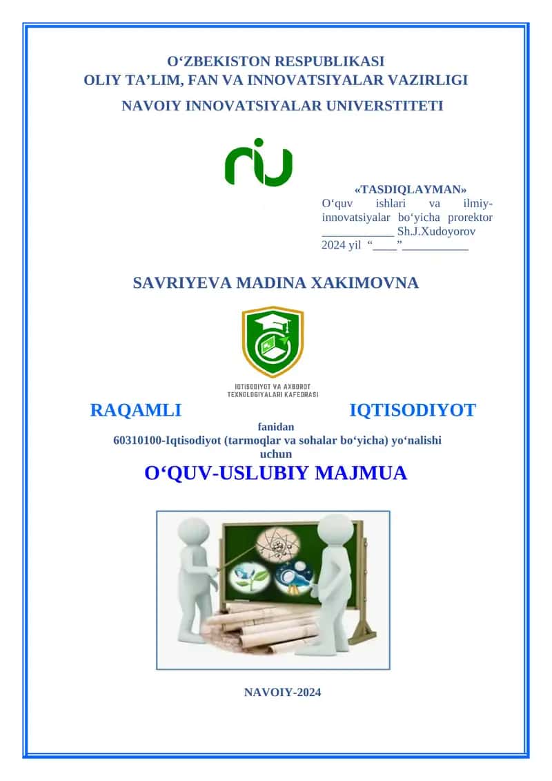 Raqamli iqtisodiyot