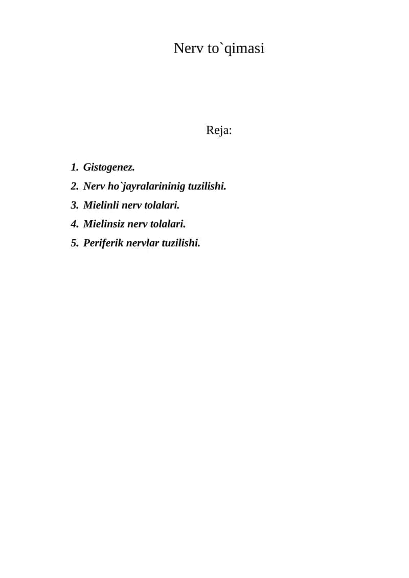Nerv to`qimasi