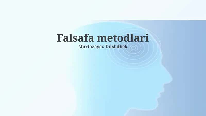 Falsafa metodlari