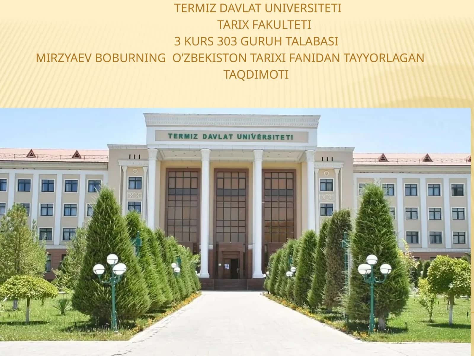 Mustabid tuzumning qatag’onlik siyosati
