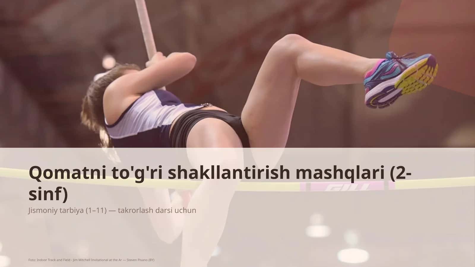 Qomatni to'g'ri shakllantirish mashqlari (2-sinf)