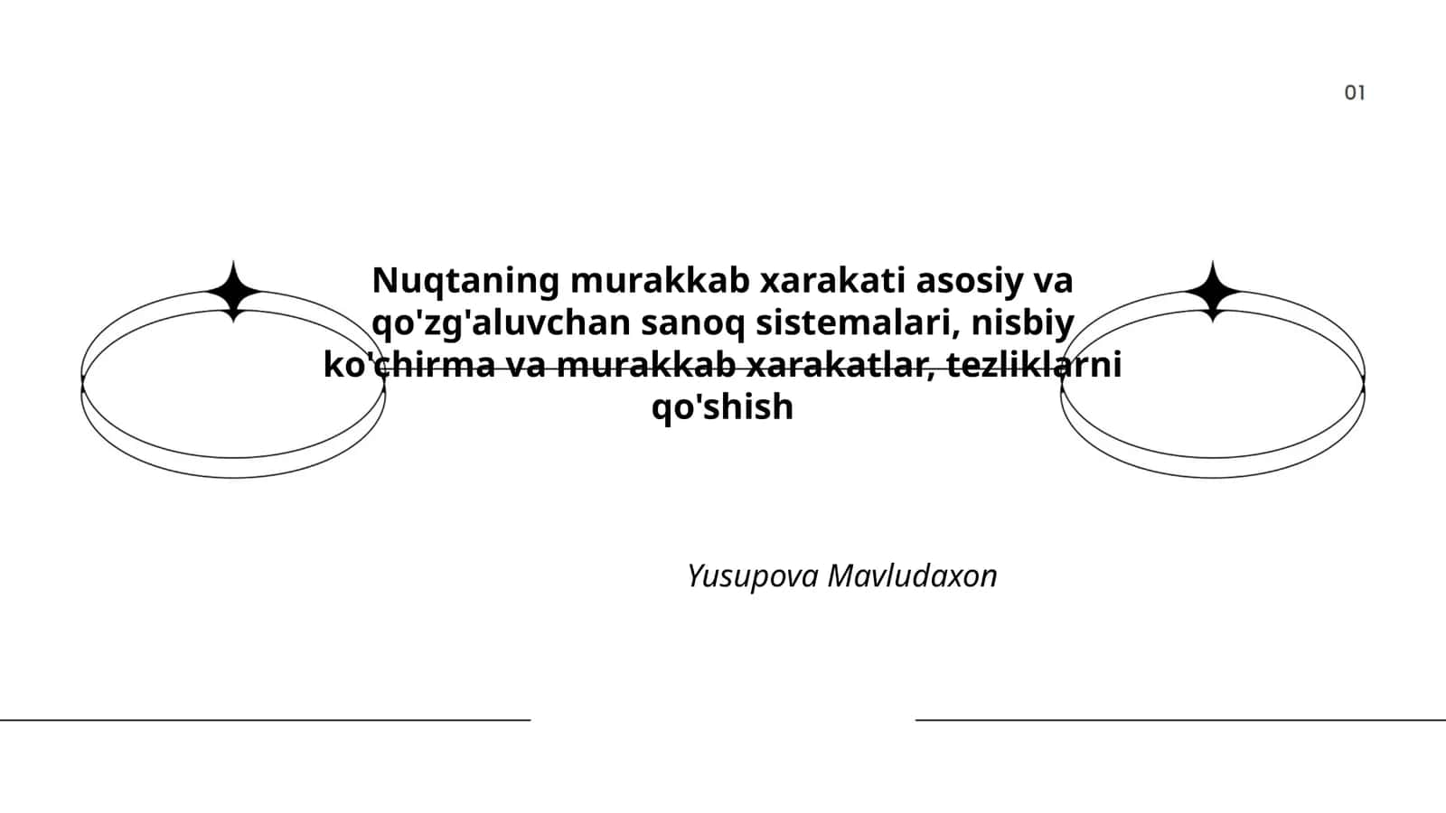 Nuqtaning murakkab harakatini tahlil