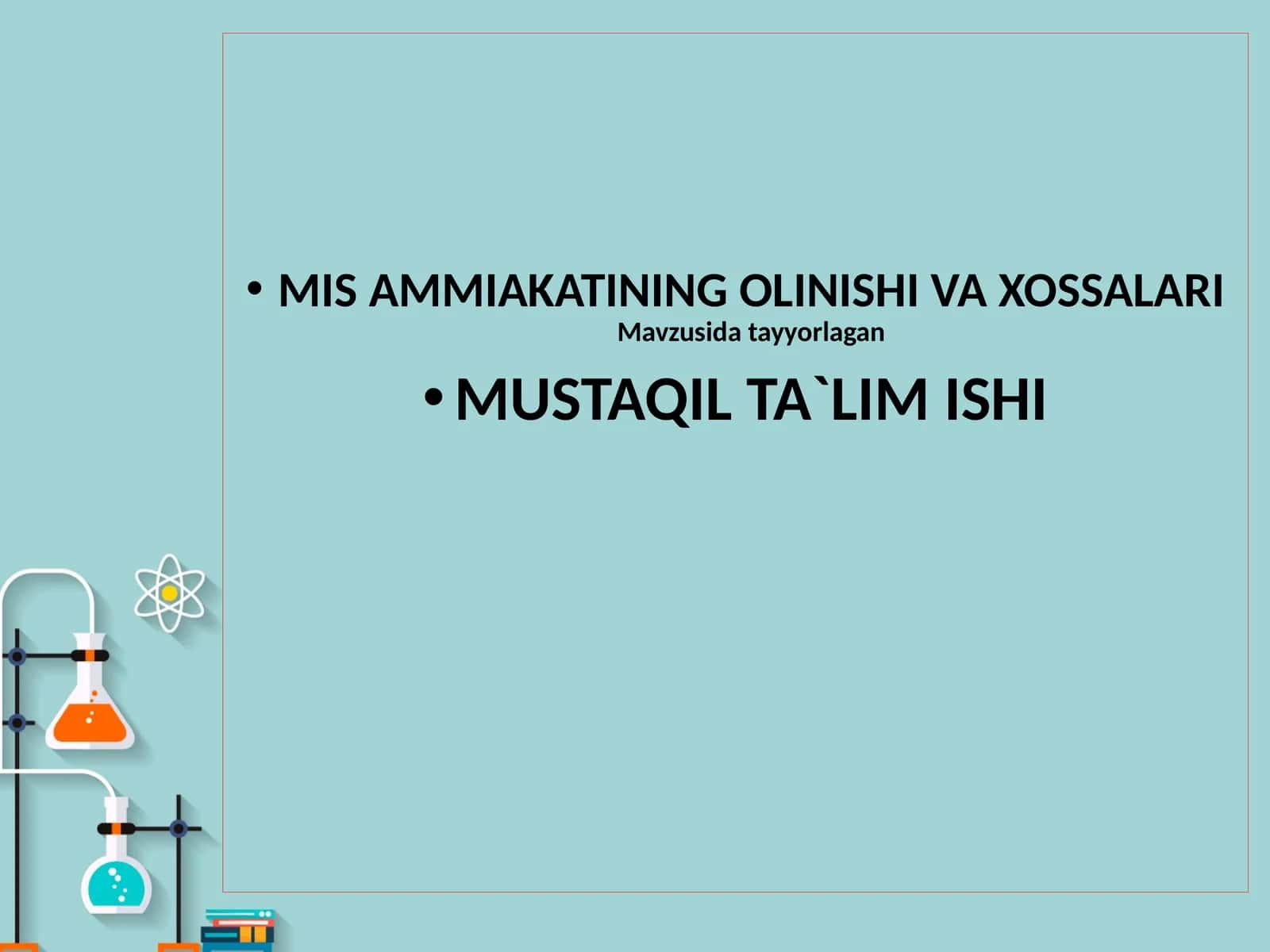 MIS AMMIAKATINING OLINISHI VA XOSSALARIM