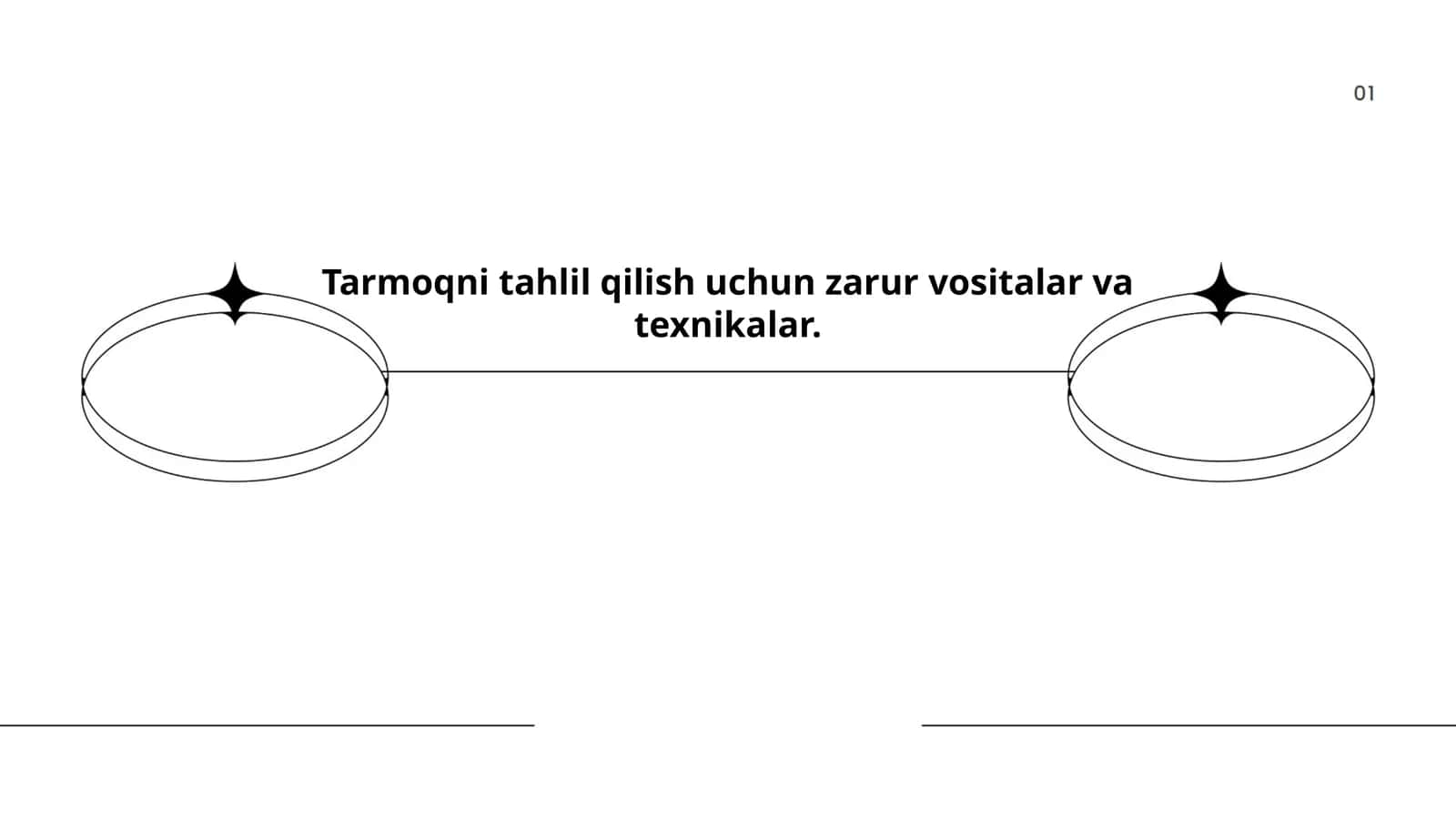 Tarmoqni tahlil qilish uchun zarur vositalar va texnikalar