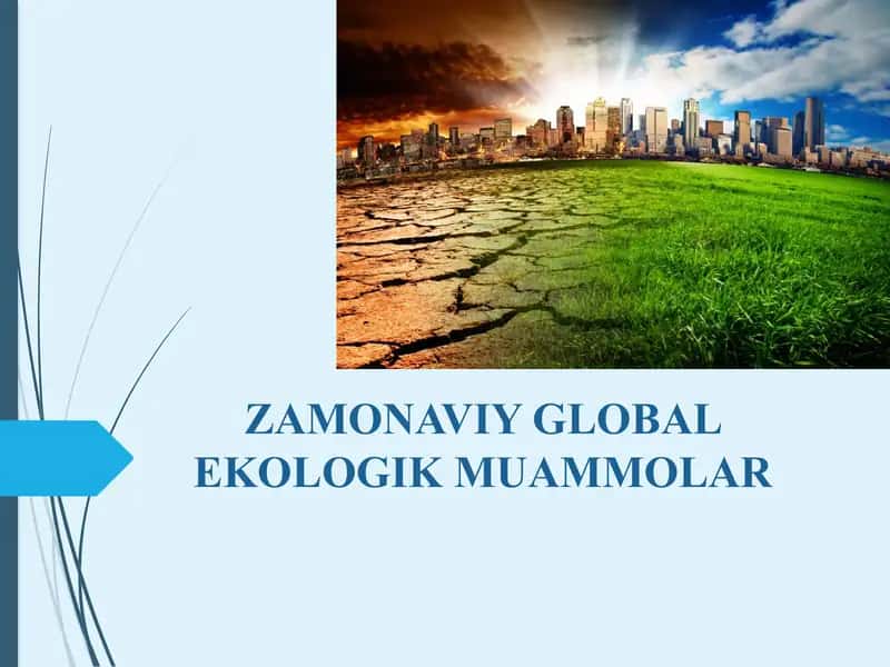 ZAMONAVIY GLOBAL EKOLOGIK MUAMMOLAR