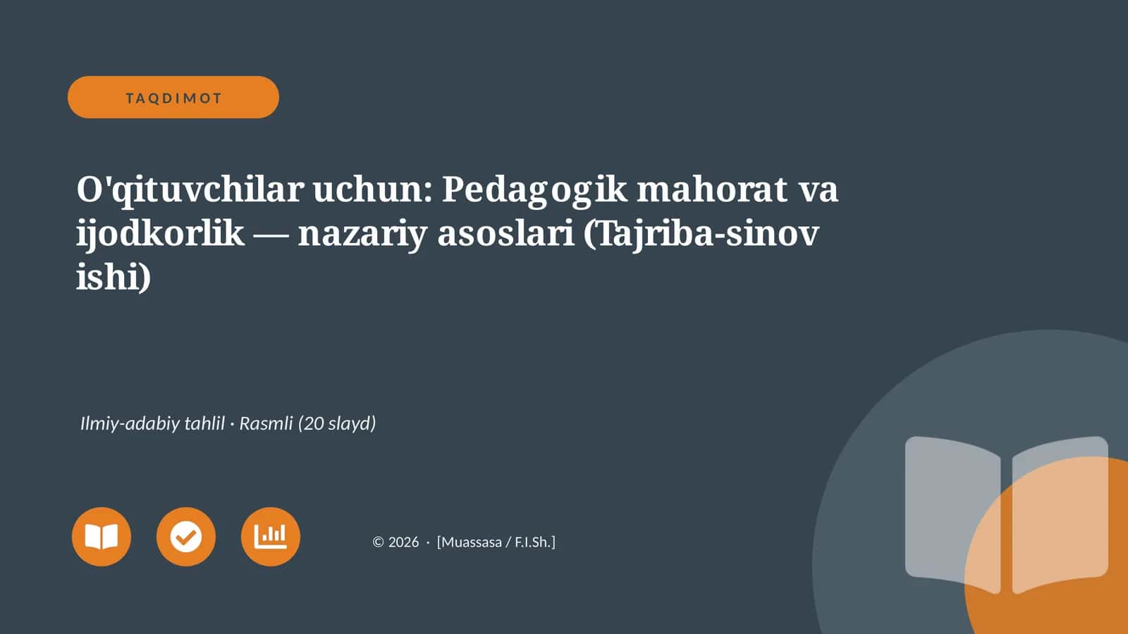 Pedagogik mahorat va ijodkorlik