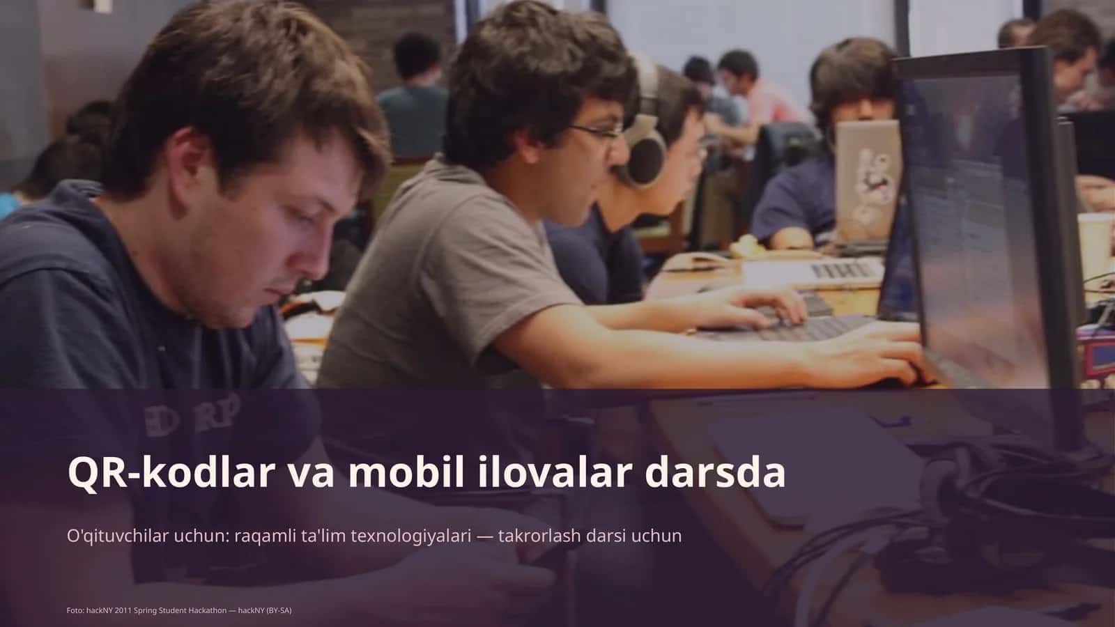 QR-kodlar va mobil ilovalar darsda
