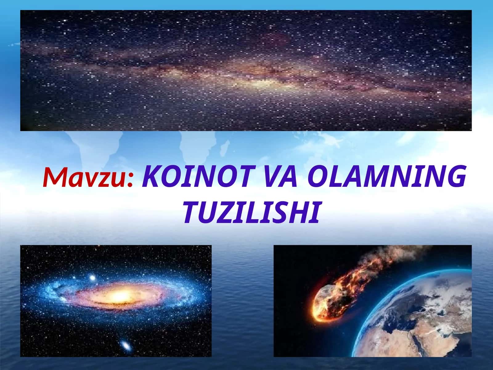 KOINOT VA OLAMNING TUZILISHI