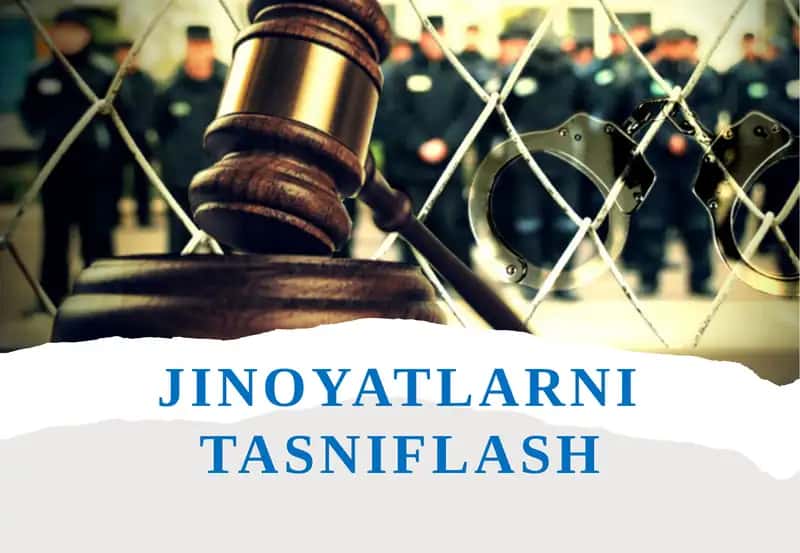 Jinoyatlarni tasniflash