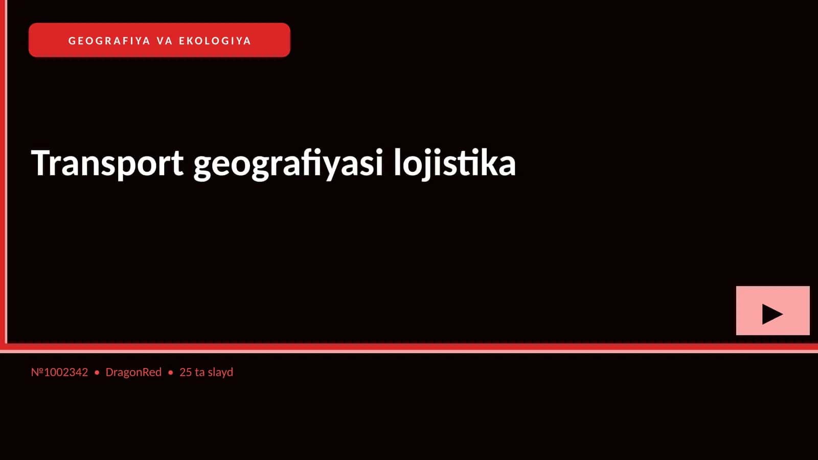 Transport geografiyasi lojistika