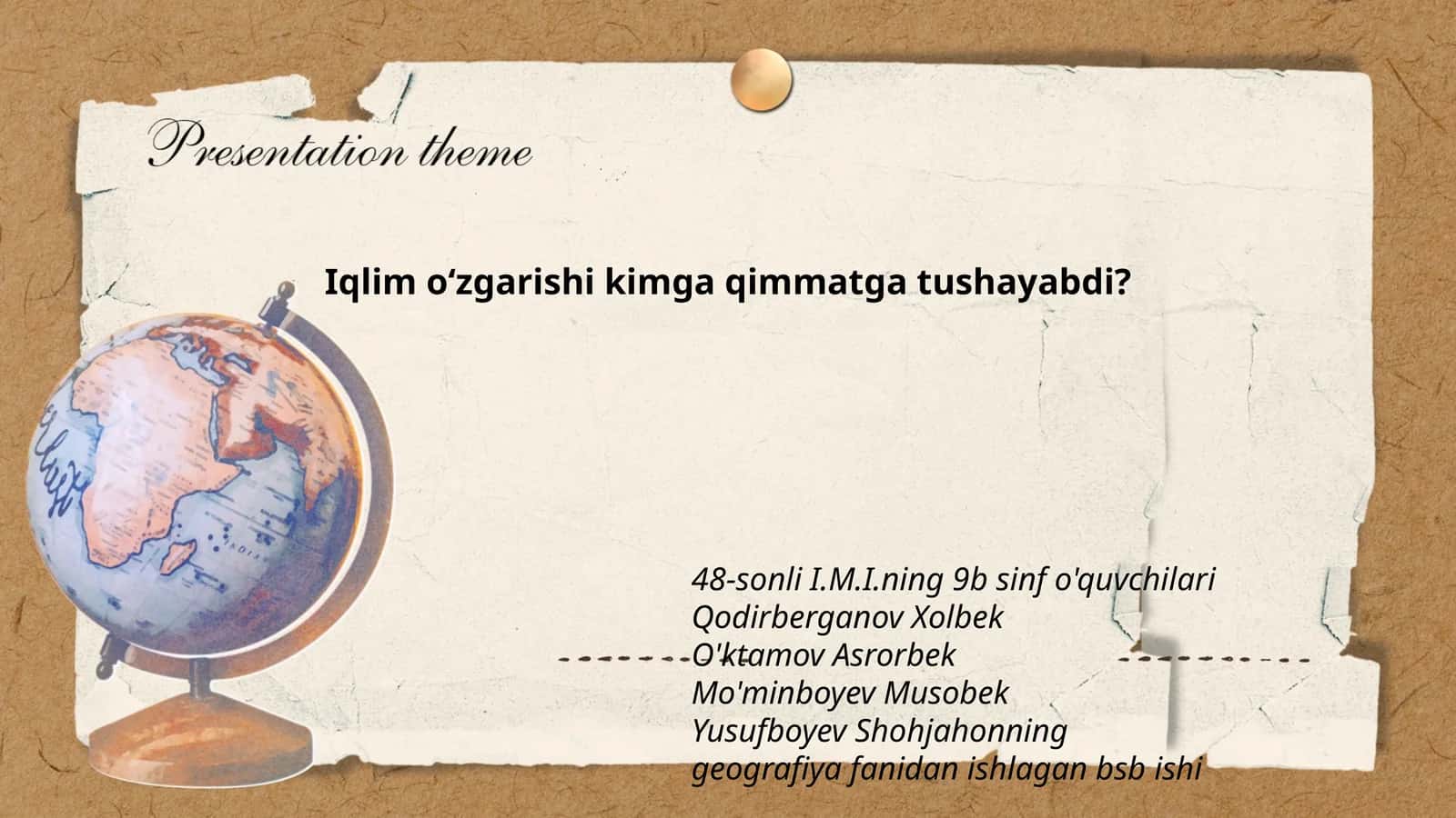 Iqlim oʻzgarishi kimga qimmatga tushayabdi?