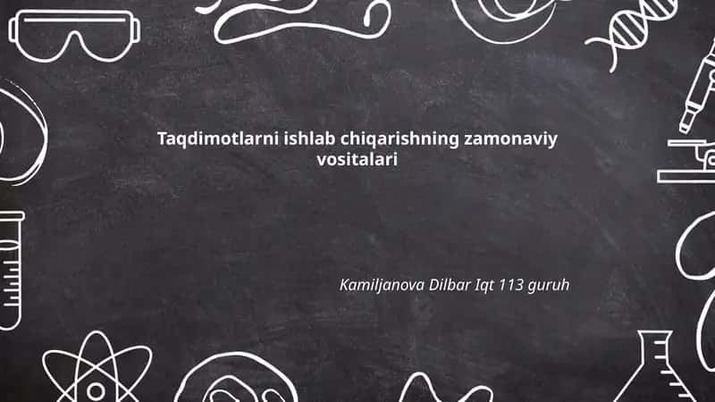 Taqdimotlarni ishlab chiqarishning zamonaviy vositalari