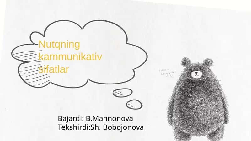 Nutqningkammunikativsifatlar