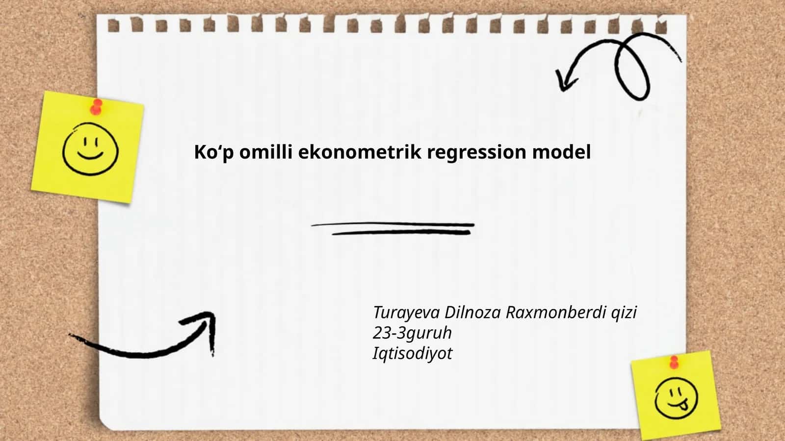 Koʻp omilli ekonometrik regression model