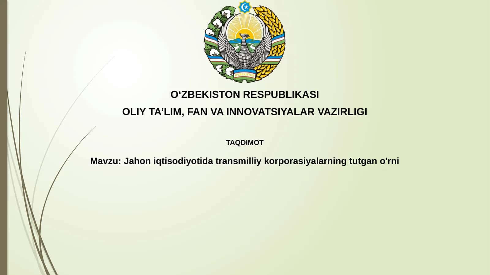 TMK tushunchasi va xususiyatlari