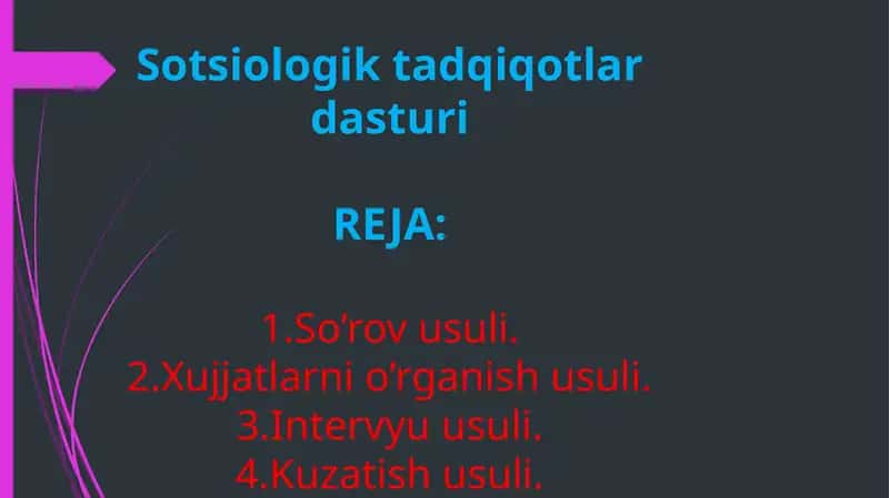 Sotsiologik tadqiqotlar