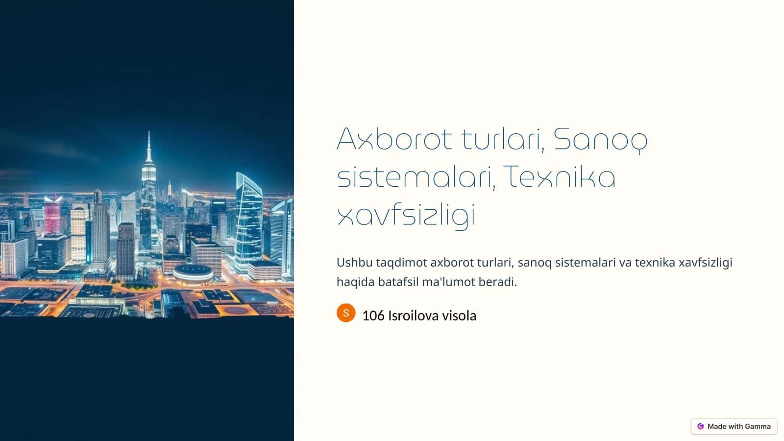 Axborot turlari, Sanoq sistemalari, Texnika xavfsizligi