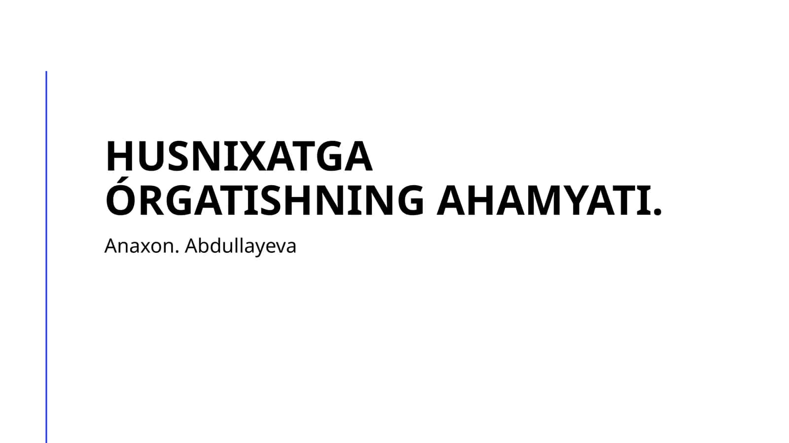 Anaxon. Abdullayeva