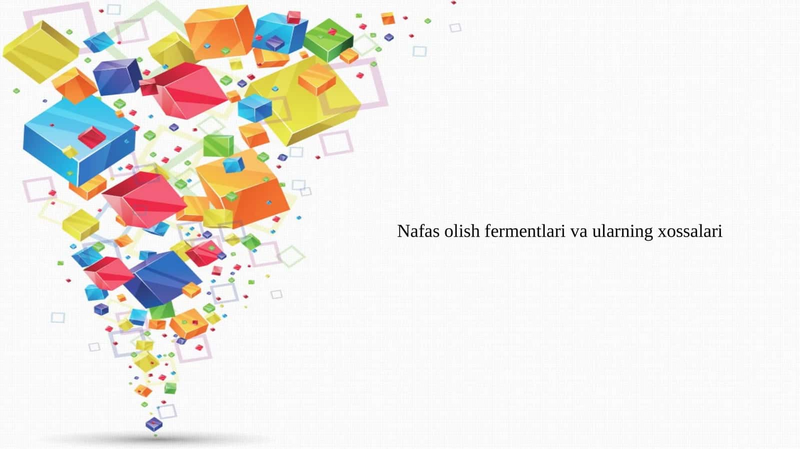 Nafasolish fermentlari va ularning xossalari