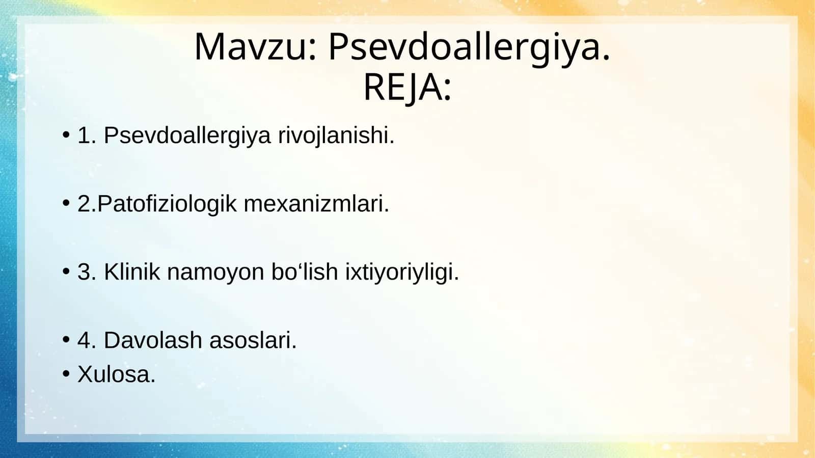 Psevdoallergiya