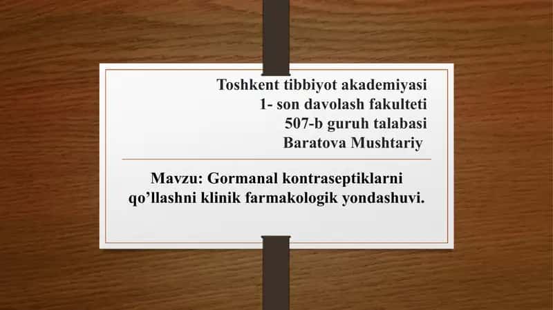 Gormanal kontraseptiklari