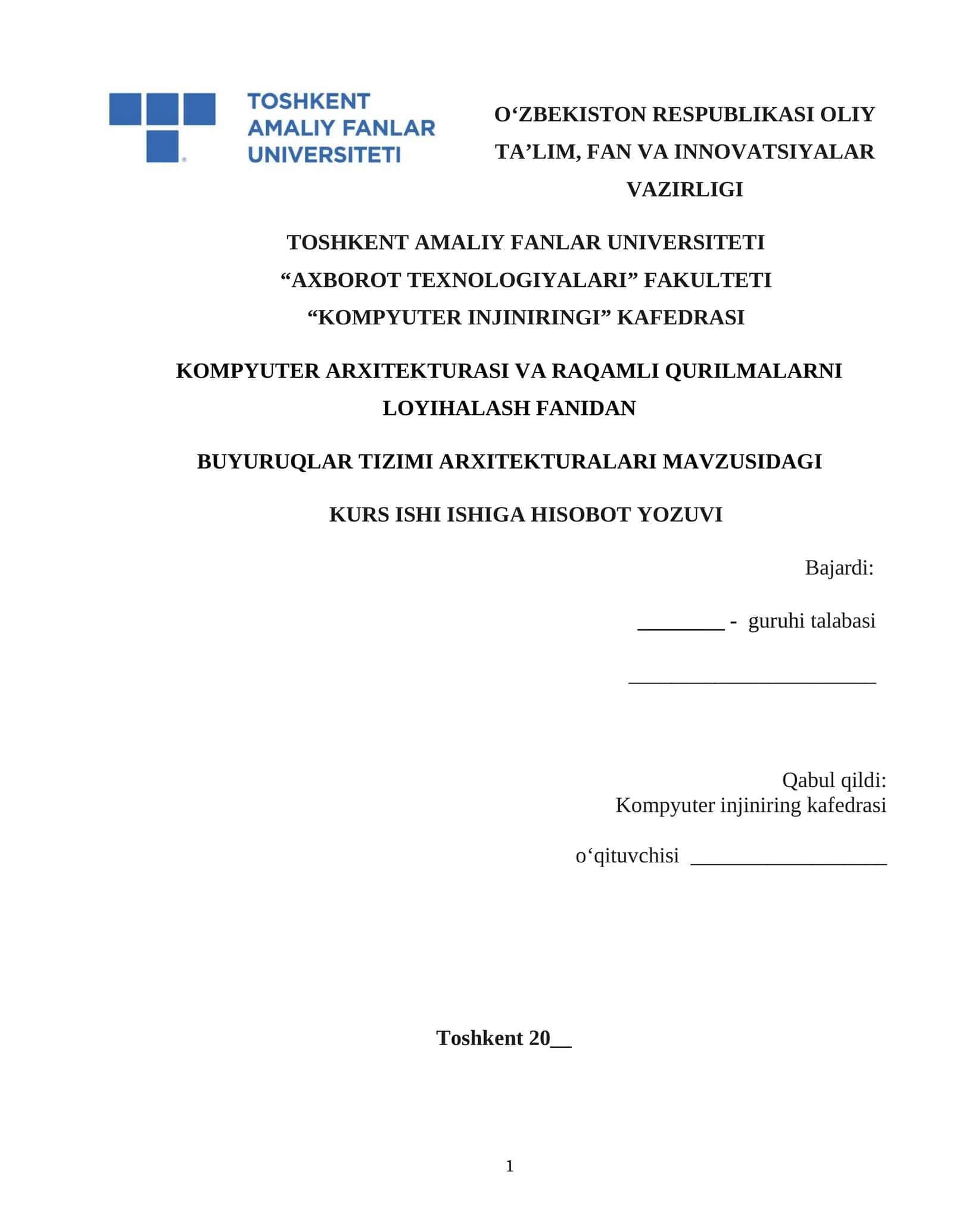 BUYURUQLAR TIZIMI ARXITEKTURALARI
