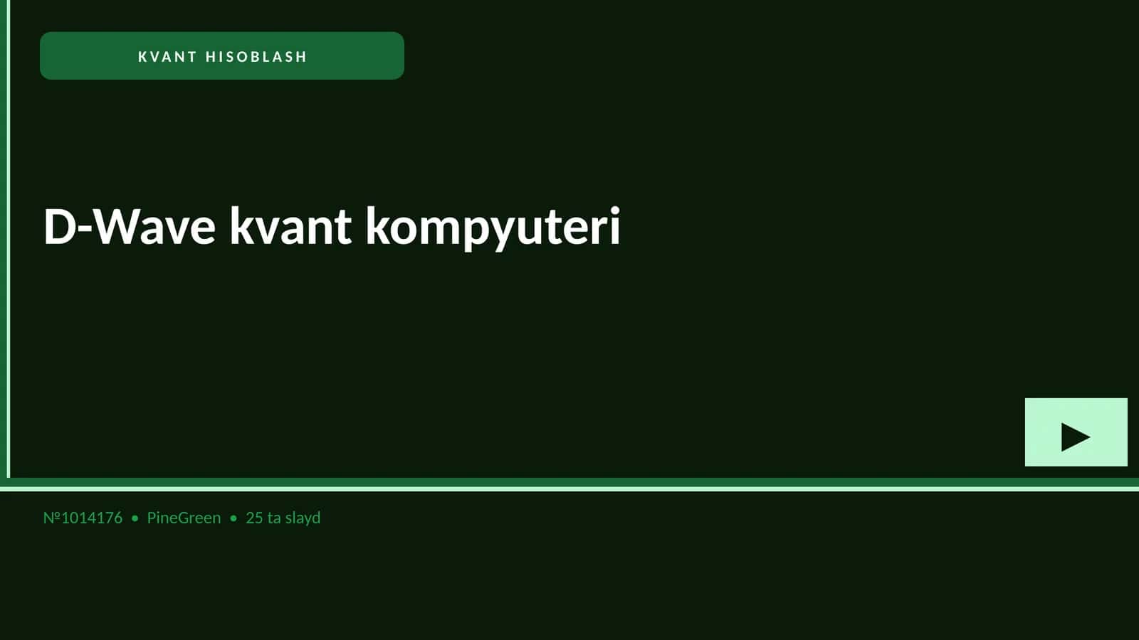 KVANT HISOBLASH