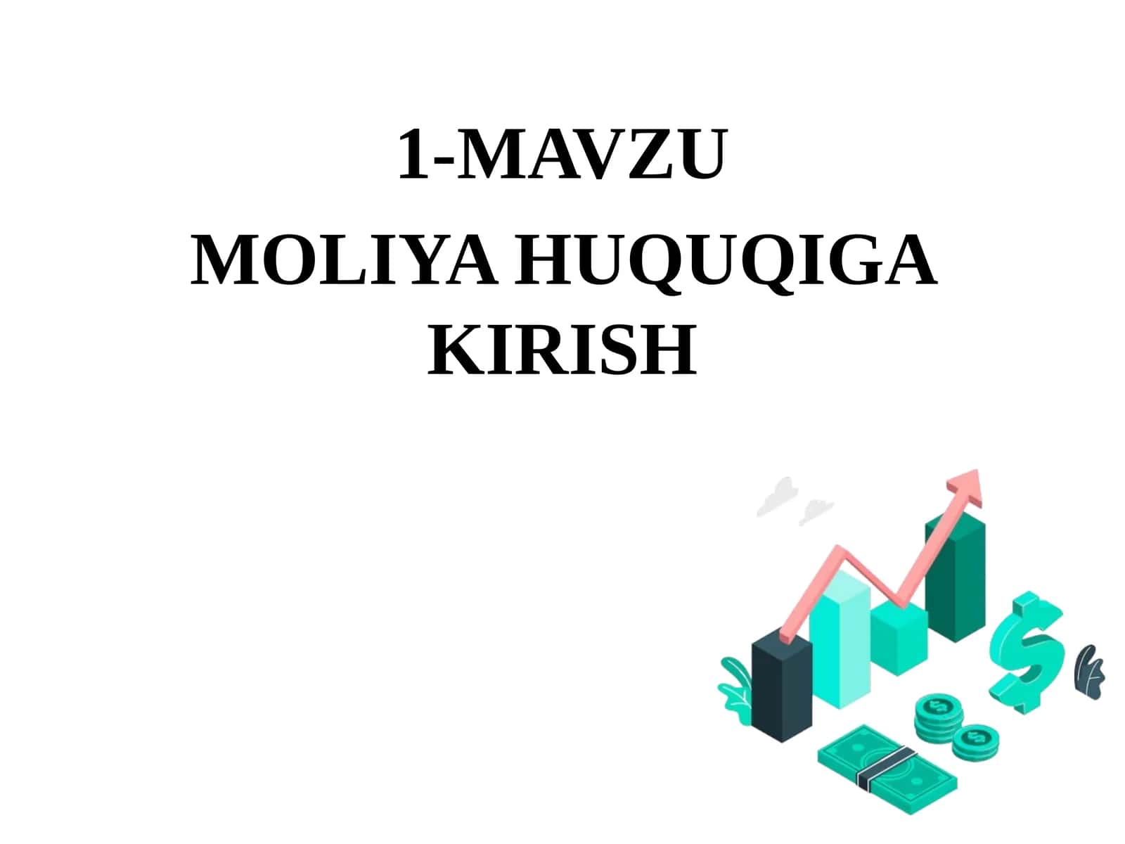 Moliya huquqiga kirish