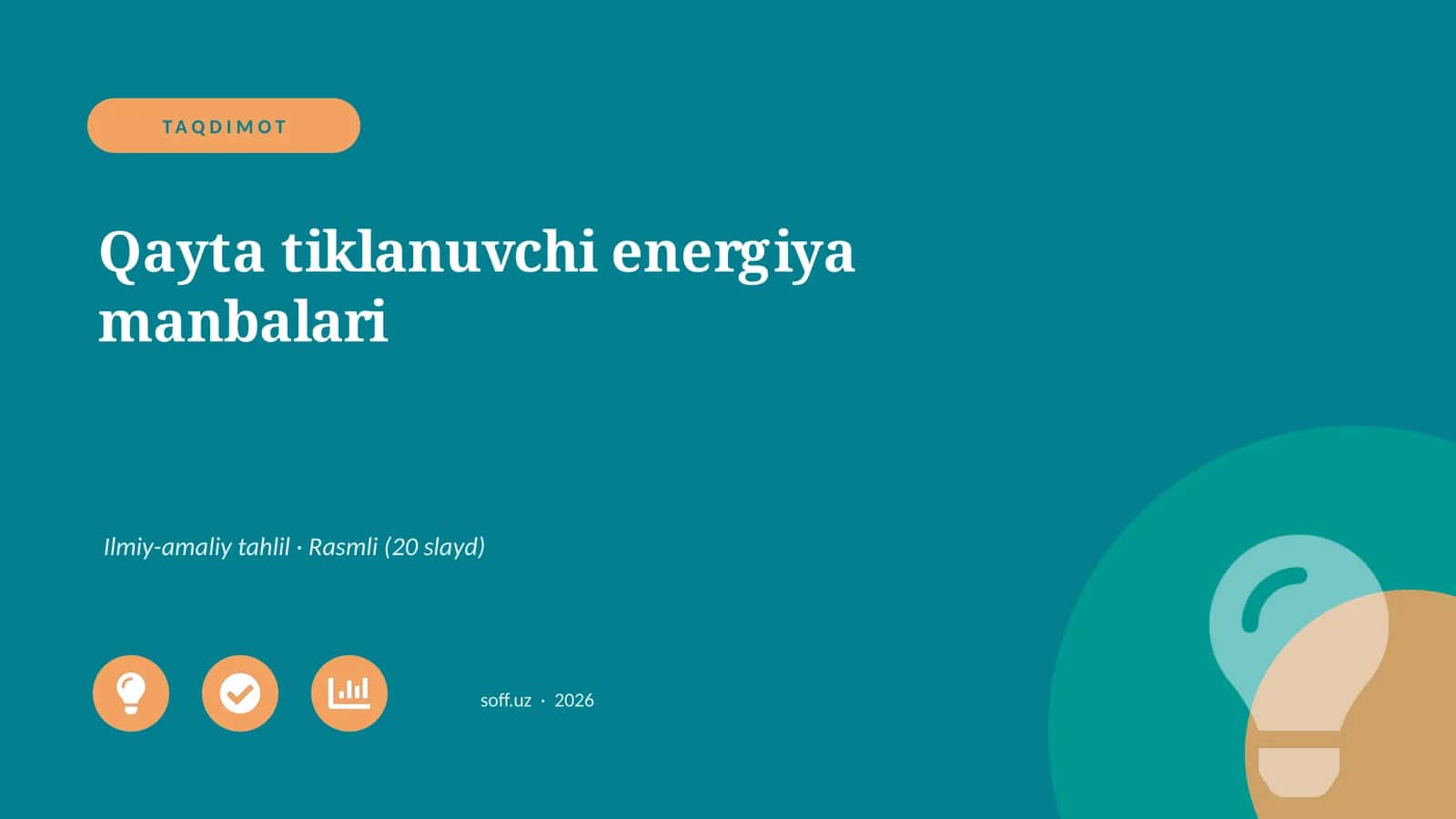 Qayta tiklanuvchi energiya manbalari