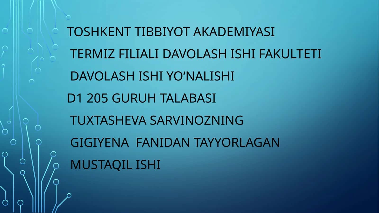 Gigiyenaning rivojlanishi