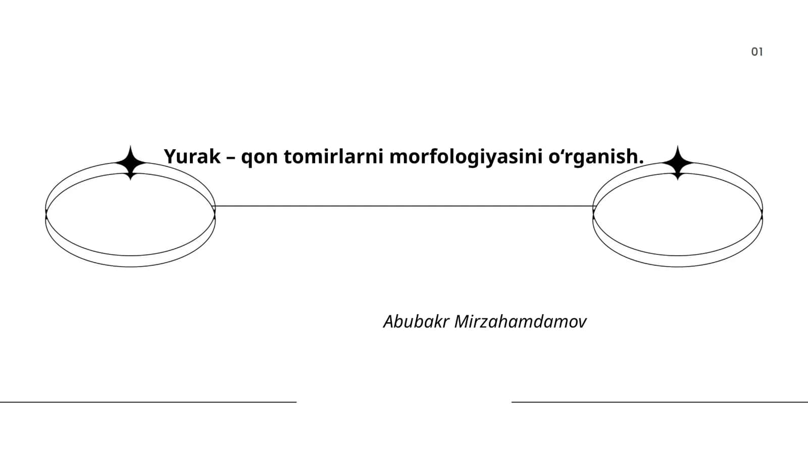 Yurak – qon tomirlarni morfologiyasini o‘rganish