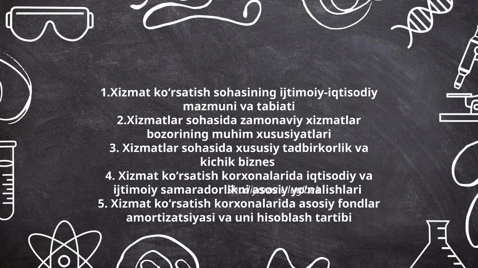 Xizmatlar sohasida zamonaviy xizmatlar bozorining muhim xususiyatlari
