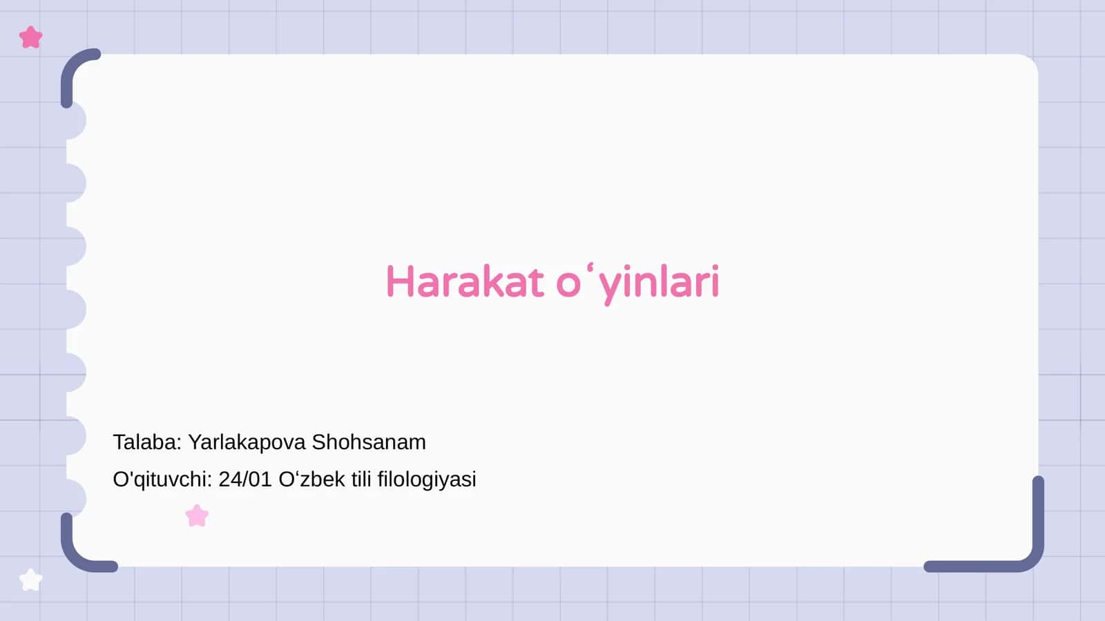 Harakat oʻyinlari