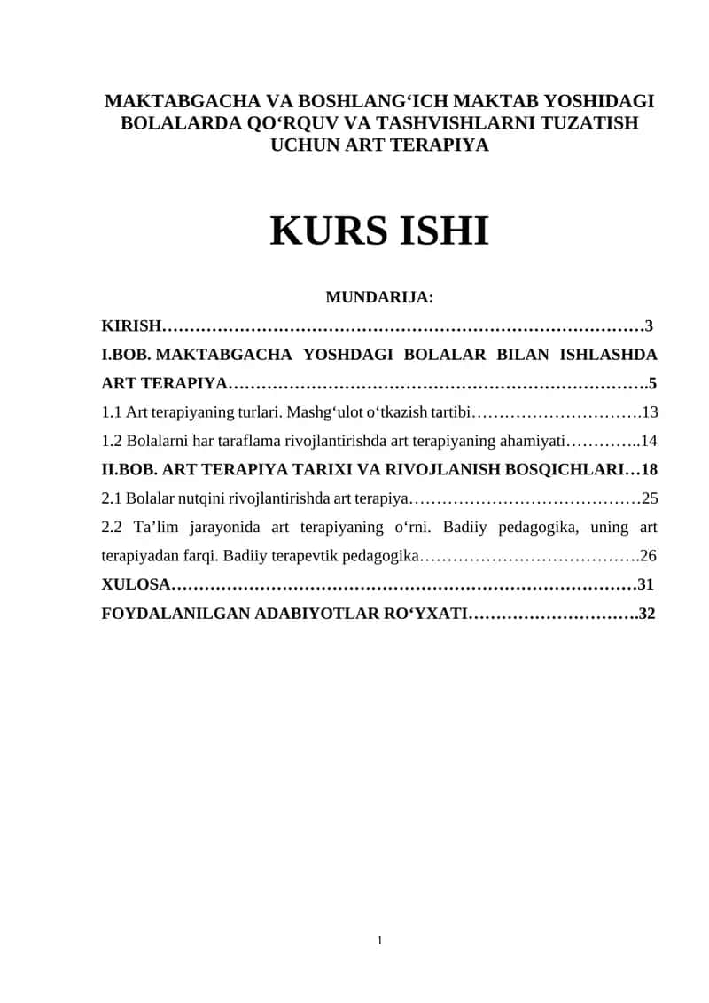 Art Therapy Kurs Ishi