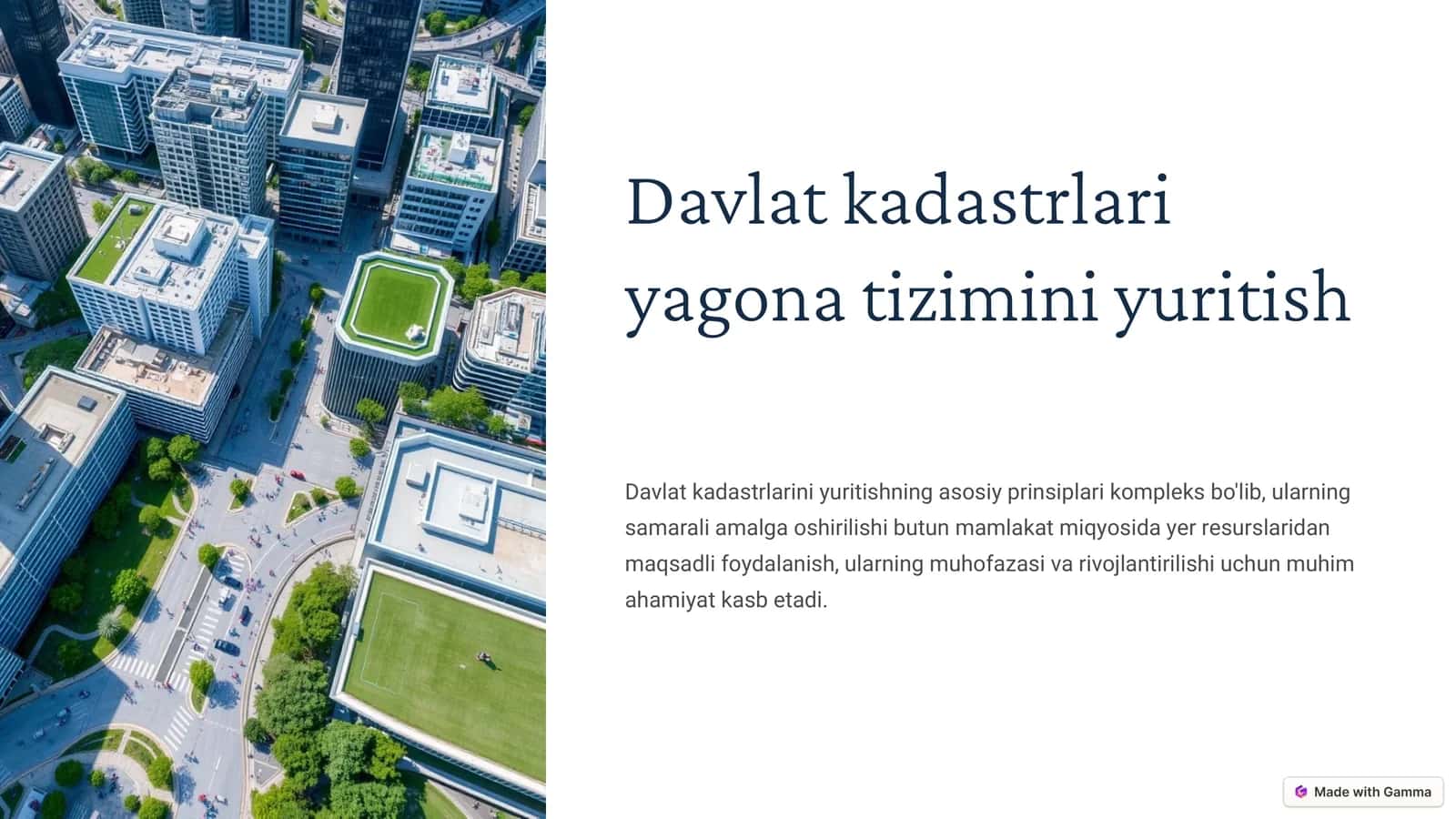 Yer uchun davlat kadastrini yuritishning maqsadi va vazifalari