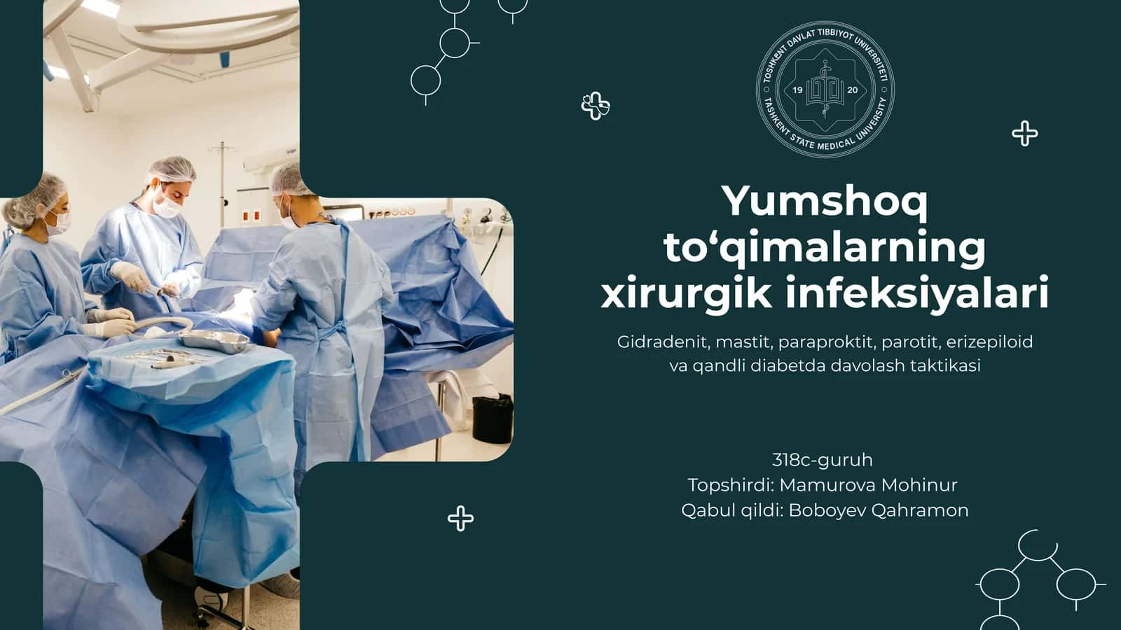 Yumshoq to‘qimalarning xirurgik infeksiyalari