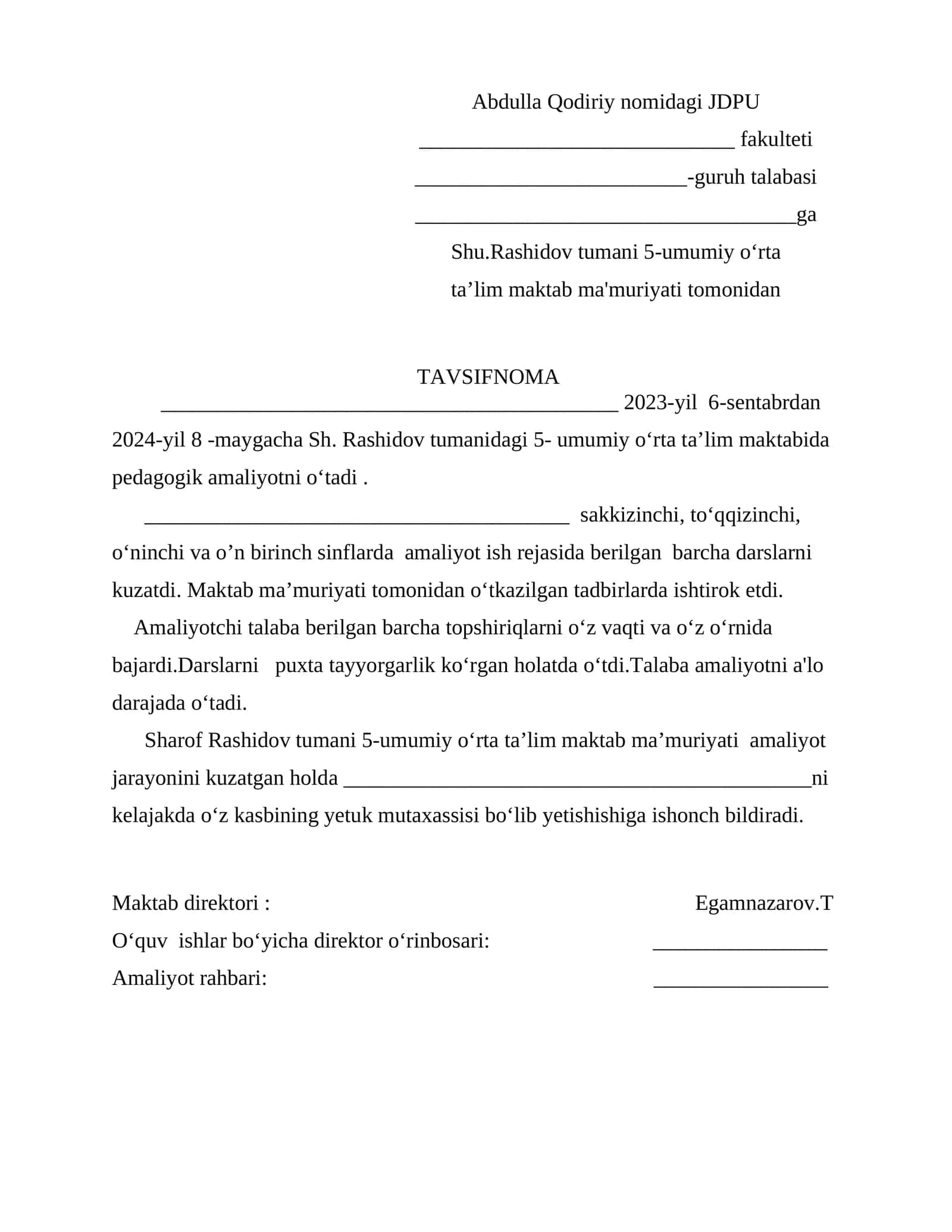 Tavsifnoma