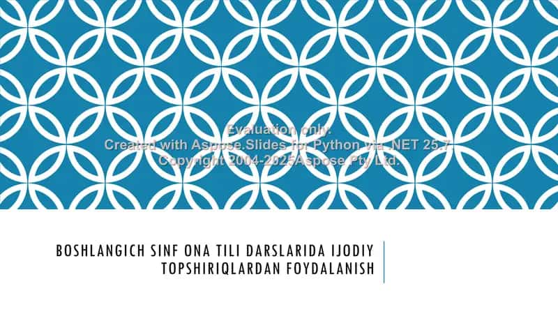 Boshlang'ich sinf ona tili darslarida ijodiy topshiriqlardan foydalanish