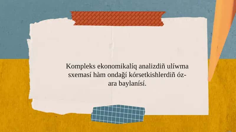 Kompleks ekonomikalıq analiz