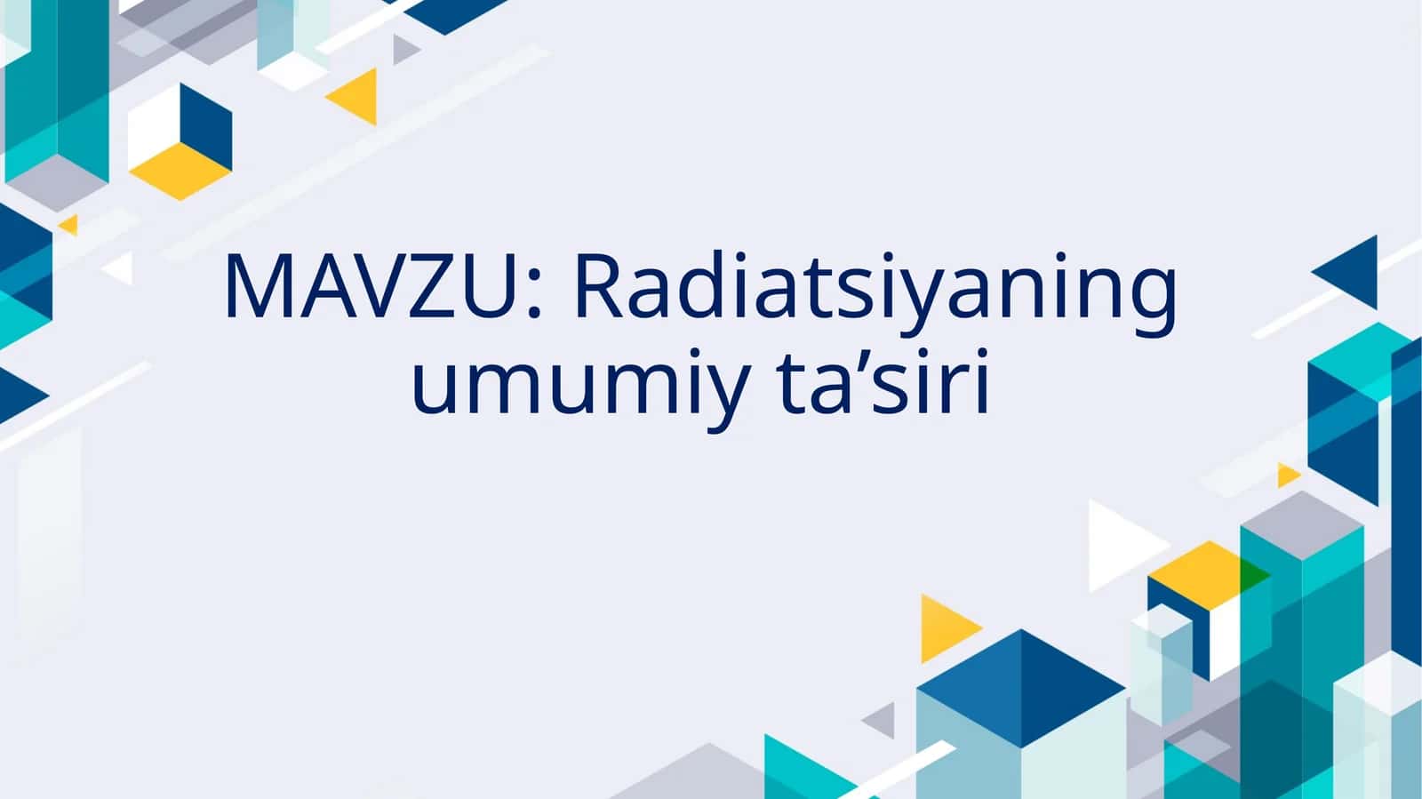 Radiobiologiya