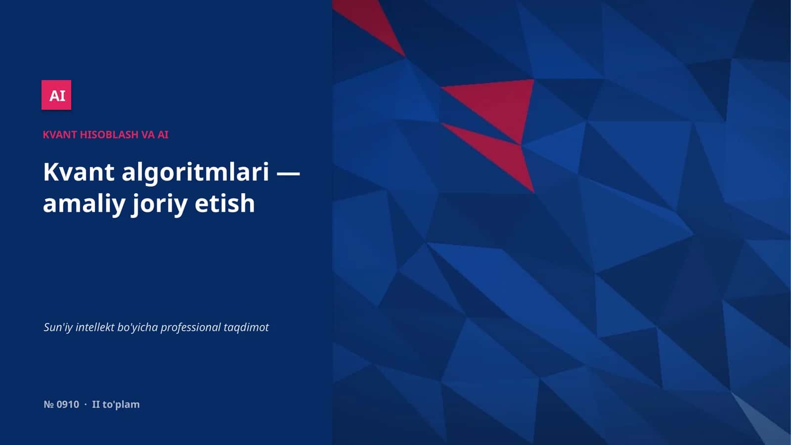 AI KVANT HISOBLASH VA AI