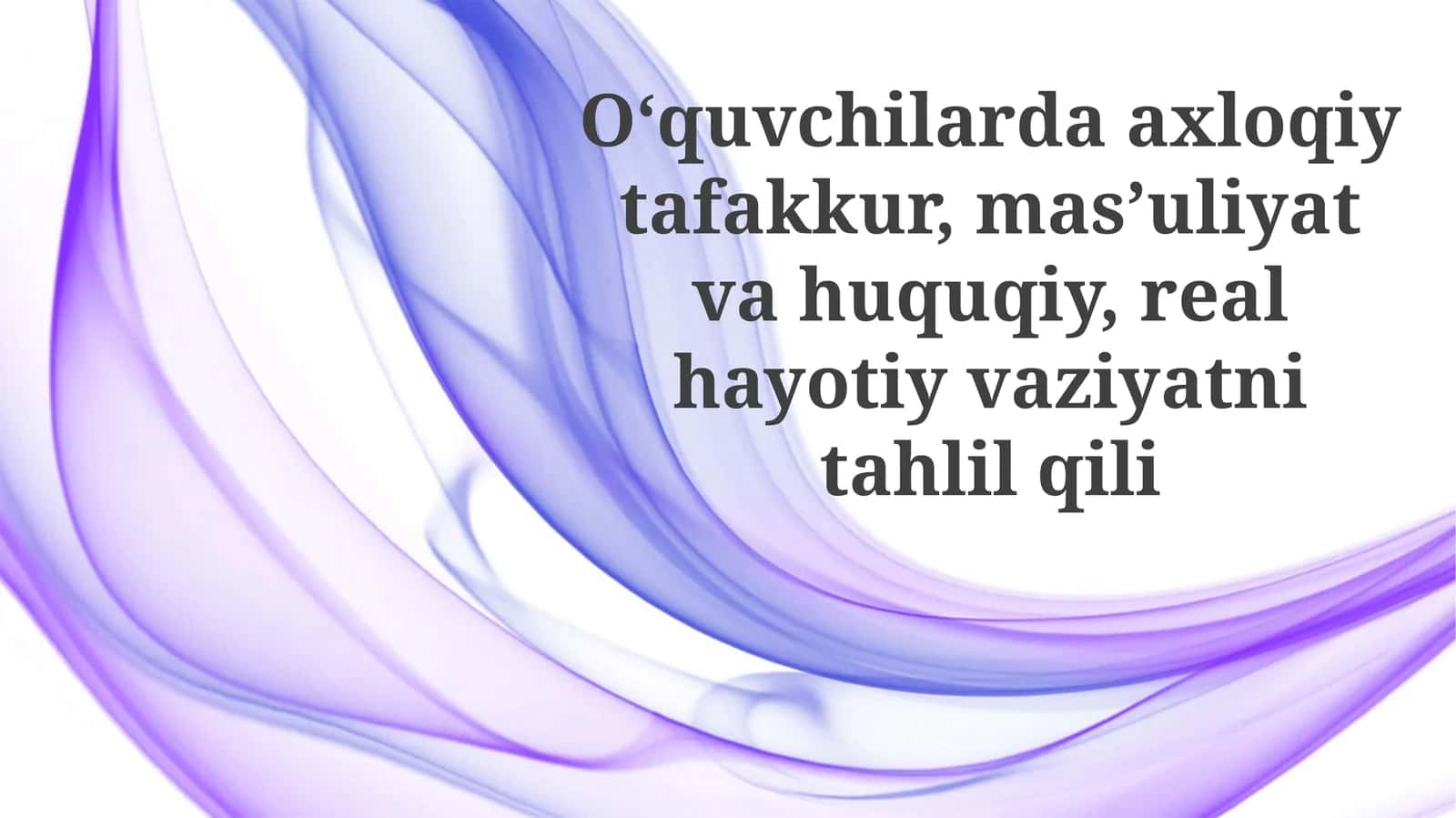 Mas'uliyat va Huquqiy Vaziyat Tahlili