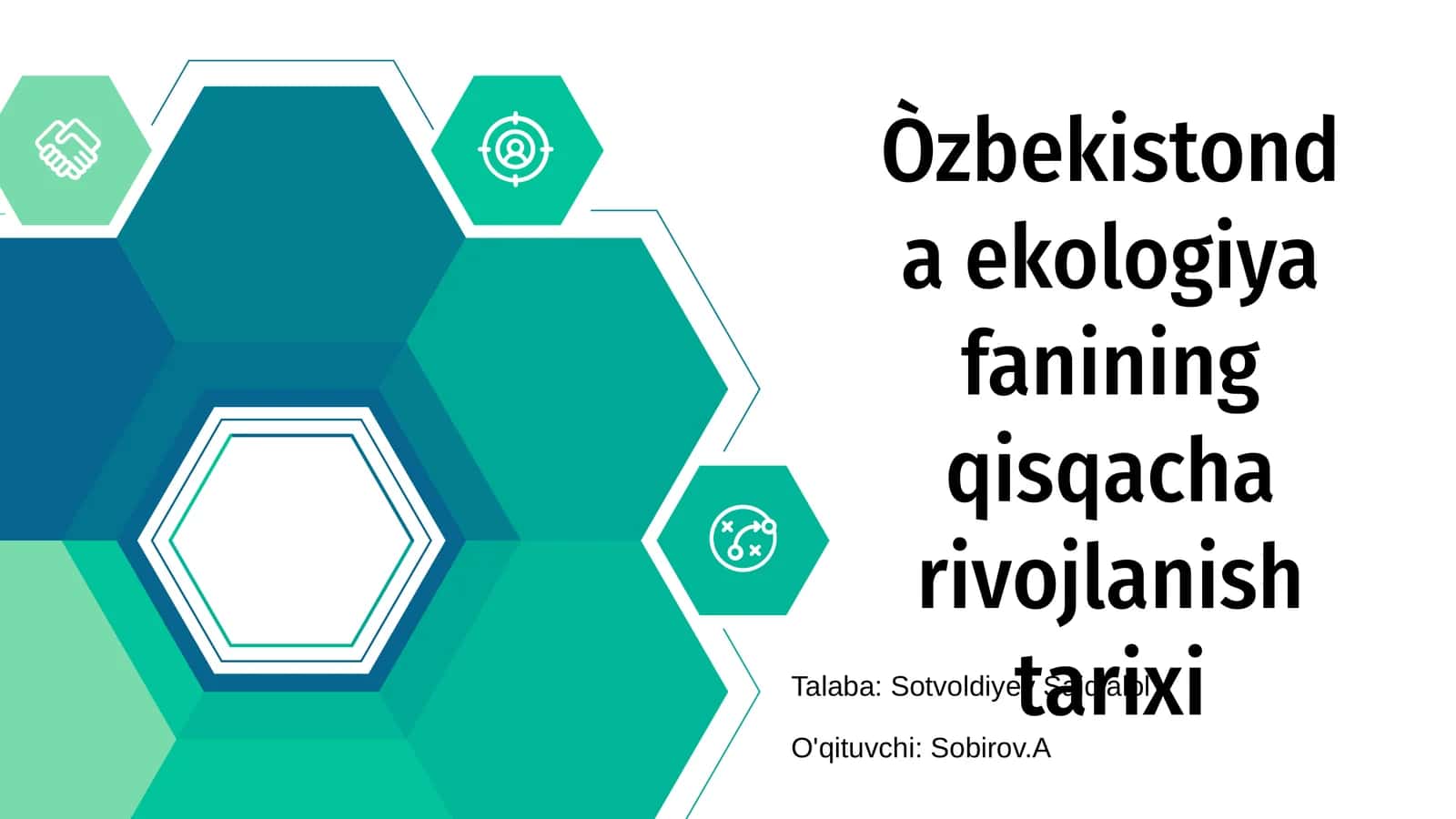 O'zbekistonda ekologiya fanining qisqacha rivojlanish tarixi