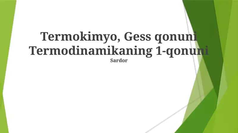 Termokimiya