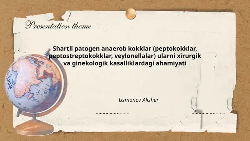Shartli patogen anaerob kokklar (peptokokklar, peptostreptokokklar, veylonellalar)