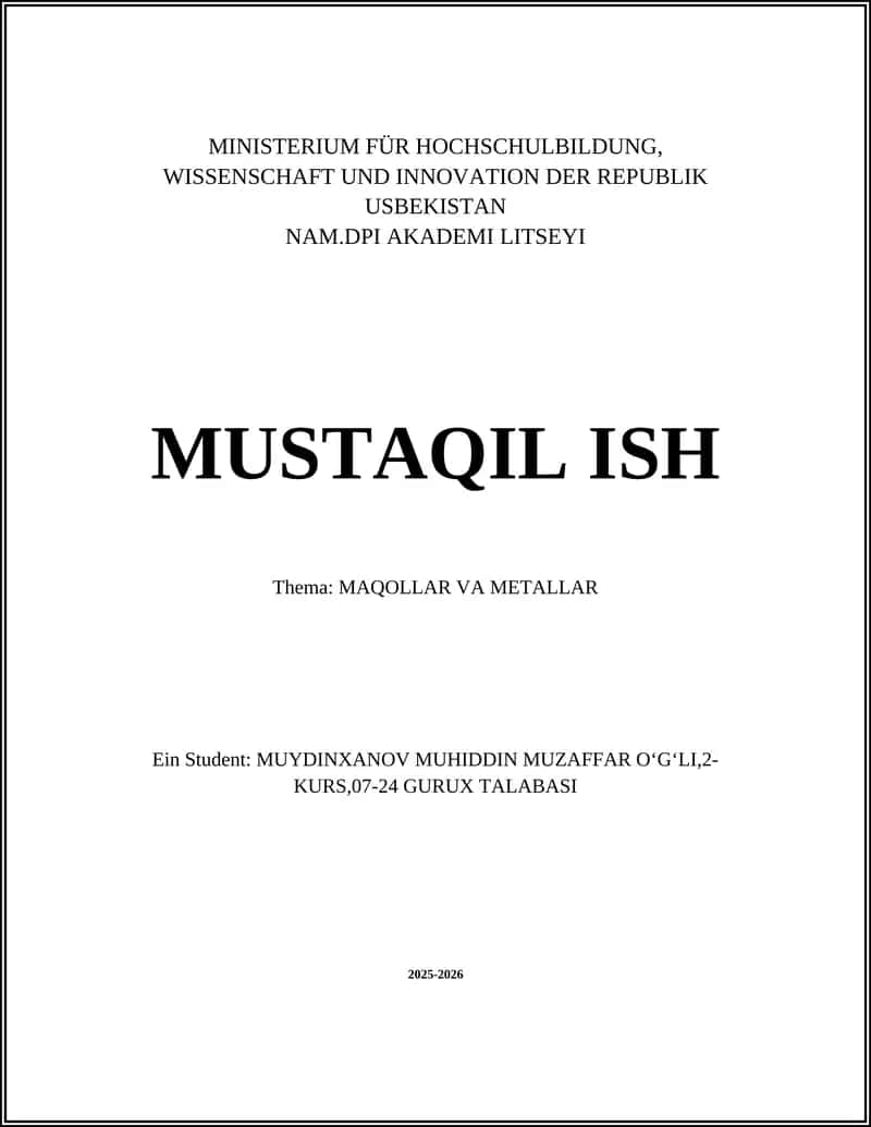 NAM.DPI AKADEMI LITSEYI MUSTAQIL ISH