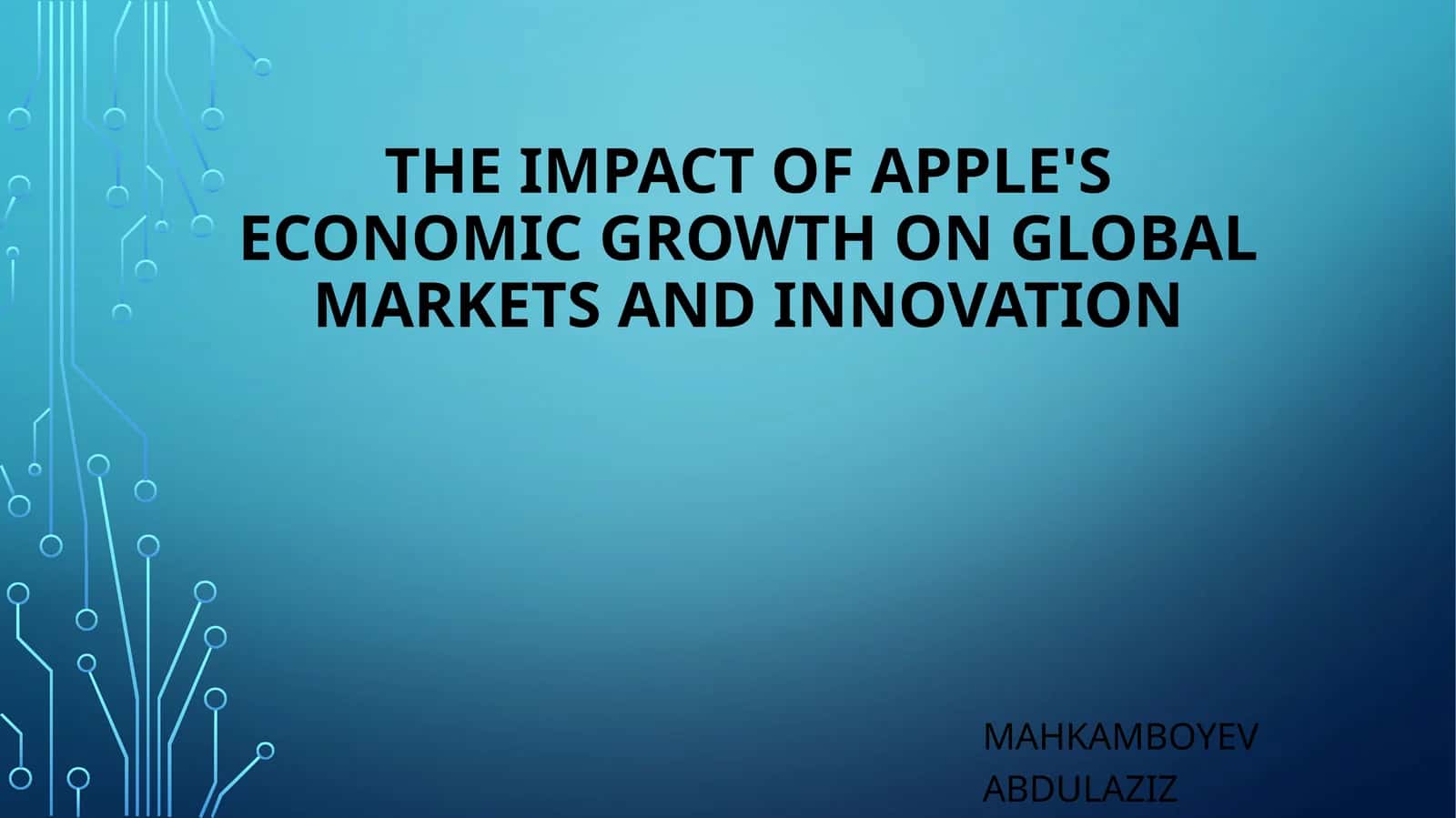 Global Market Influence of Apple