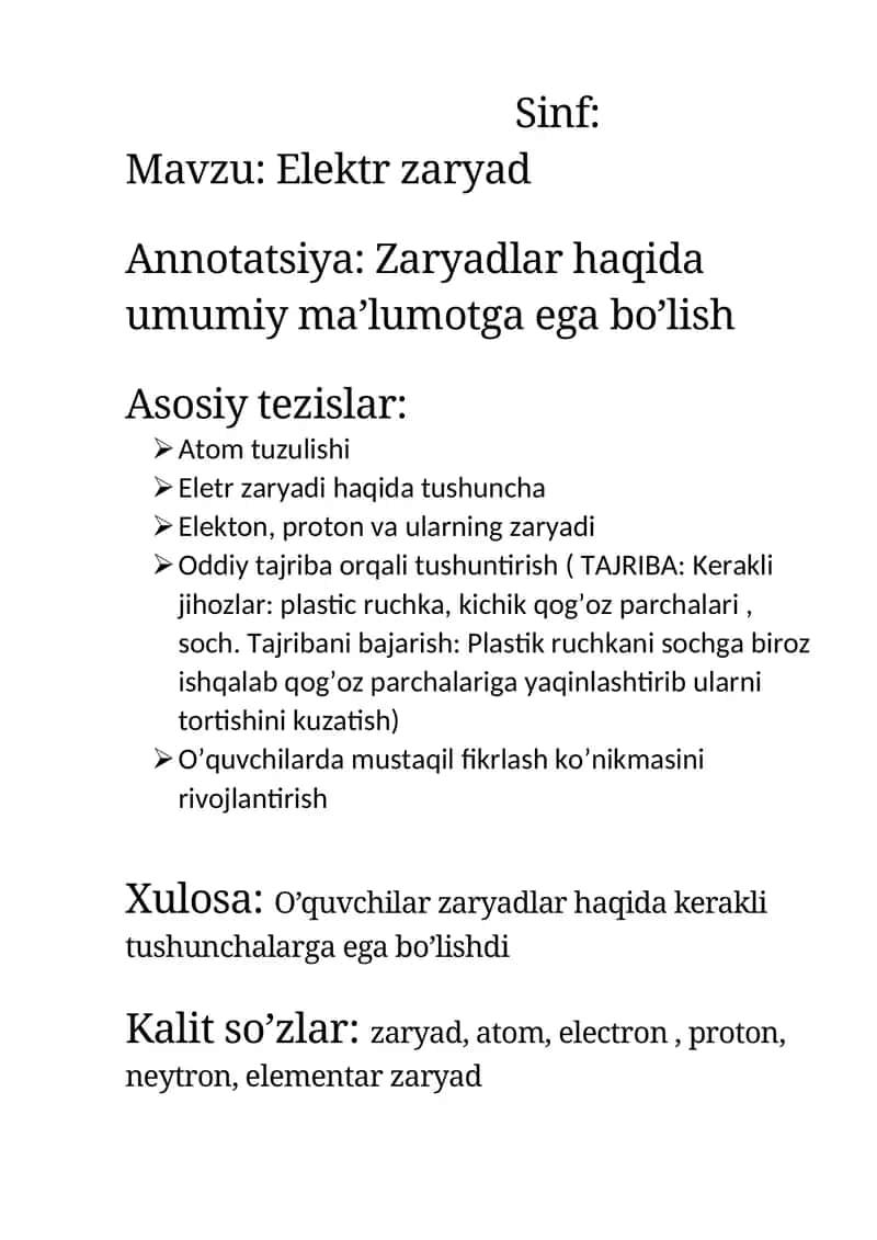 Elektr zaryad